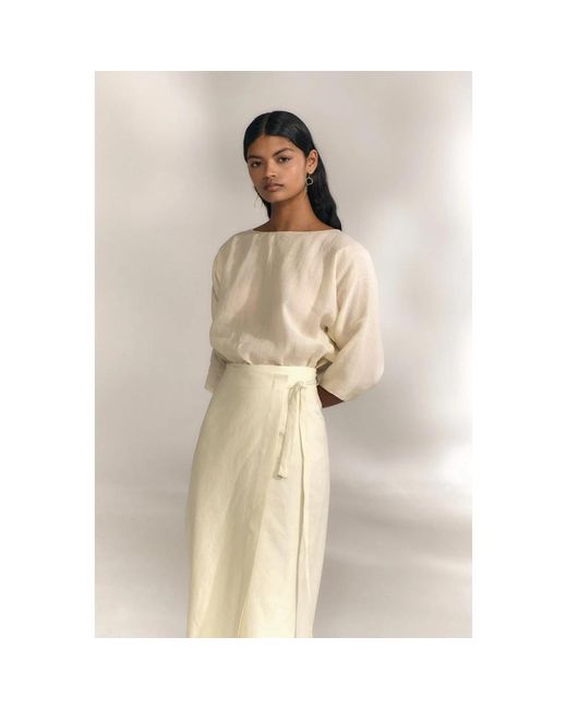 Cortana Natural Blouses