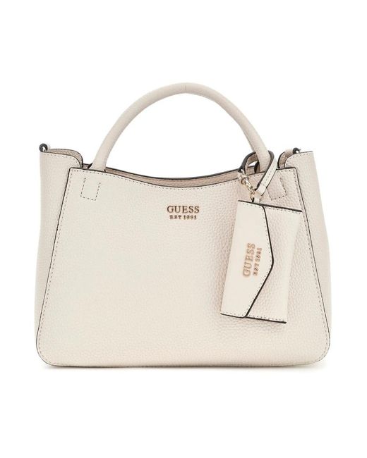 Guess Natural Brenton bucket bone schultertasche