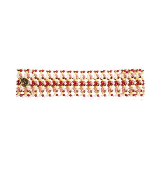 Etro Orange Bead Haarband