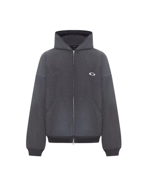 Balenciaga Hoodies & Sweatvesten ,Grijs ,Grijze Trompe L'Oeil Sweater in het Gray voor heren