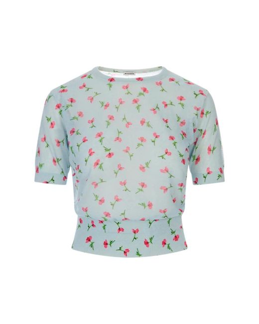 Jil Sander Blue Blouses