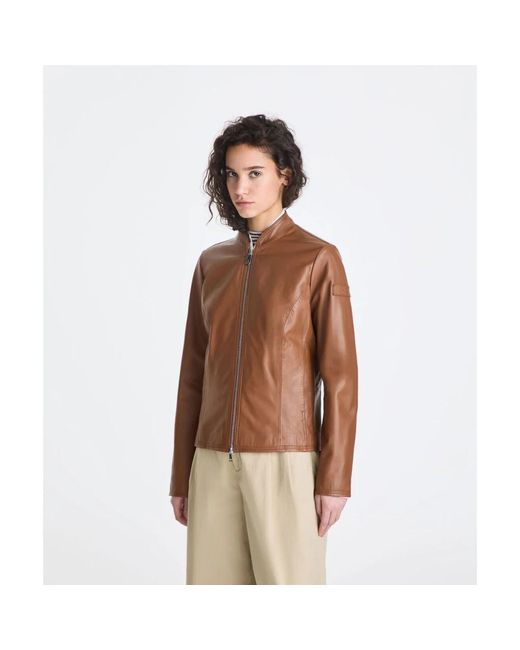 Peuterey Brown Leather Jackets