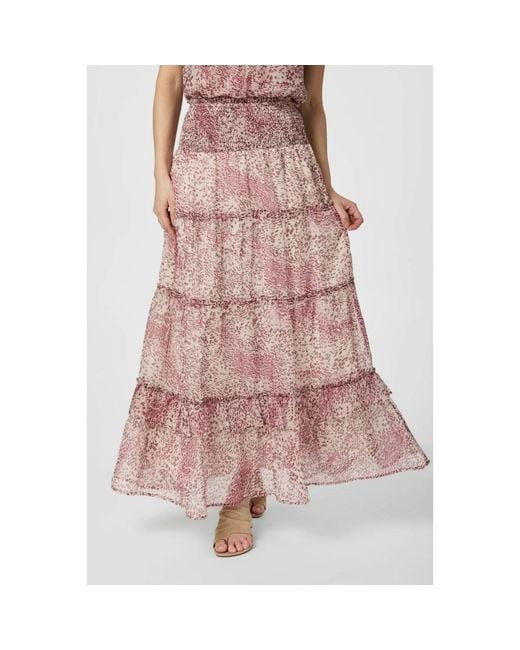 Maxi Skirts Neo Noir de color Pink