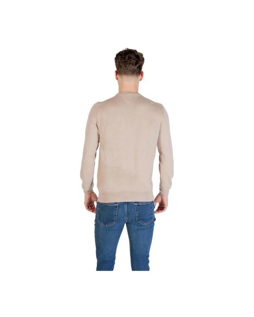 Guess Beiger Strickpullover Langarm in Blue für Herren