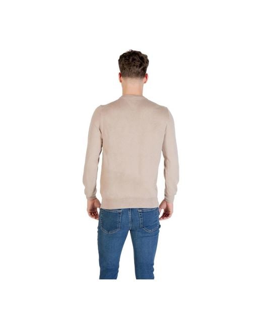 Guess Blue Round-Neck Knitwear for men