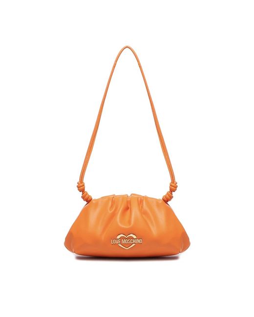 Love Moschino Orange Shoulder Bags