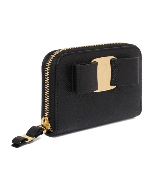 Wallets & Cardholders di Ferragamo in Black