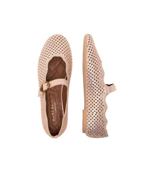 Kurt Geiger Pink Ballerina Shoes