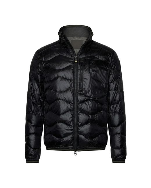Winter Jackets Blauer de hombre de color Black