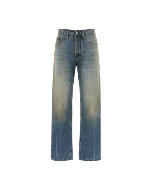 MM6 by Maison Margiela Blue Straight Fit Jeans