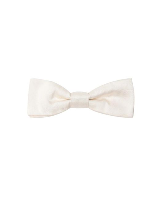 Dolce & Gabbana Accessoires ,Wit ,Witte Zijden Vlinderblouse in het White voor heren