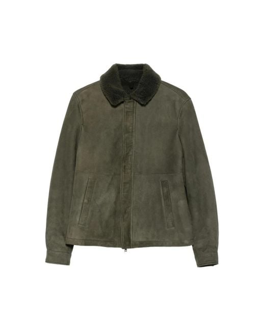 Tagliatore Green Leather Jackets for men