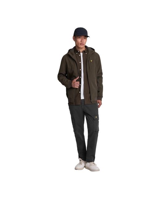 Lyle & Scott Black Slim-Fit Trousers for men