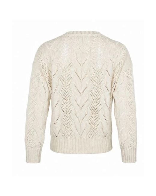 D.exterior Gray Round-Neck Knitwear