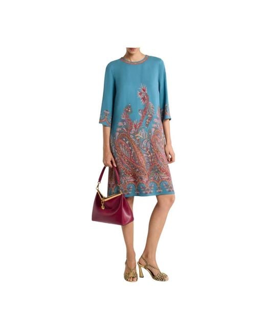 Etro Blue Short Dresses