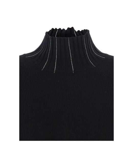 Fabiana Filippi Black Knitted Dresses