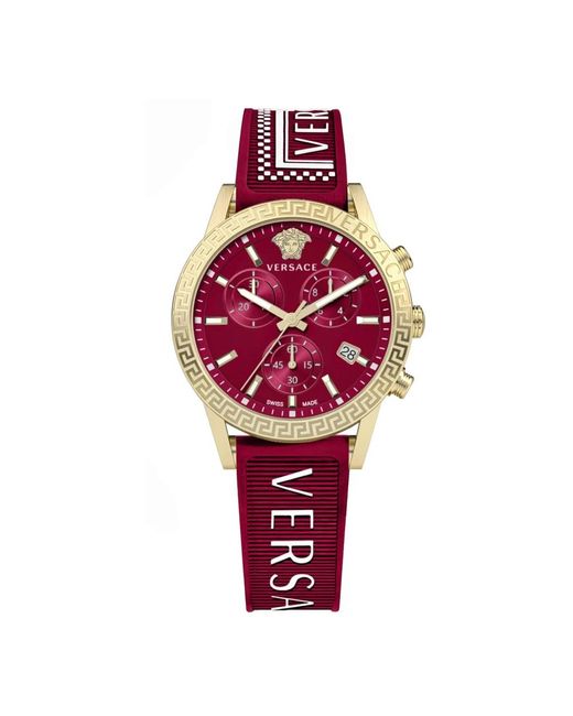 Orologio sport tech cronografo di Versace in Red