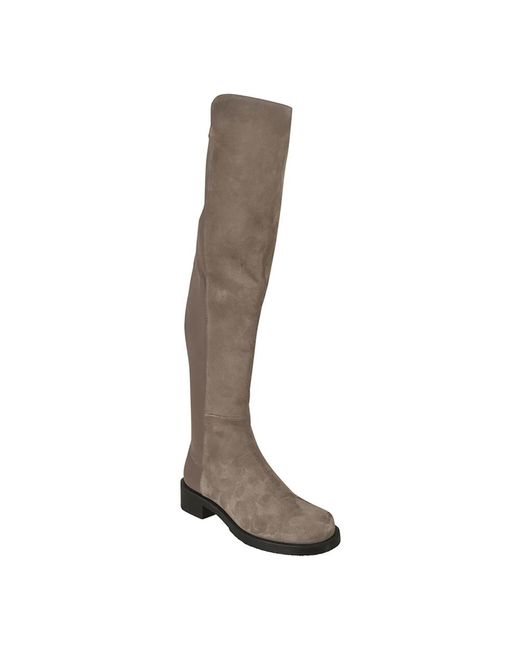 Stuart Weitzman Over-Knee Boots in het Brown