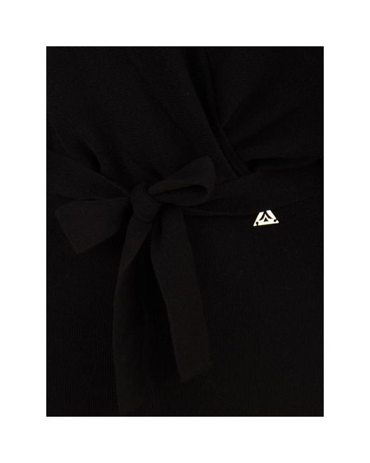 Akep Kleedjes ,Zwart ,Wol Radha Short Knit Dress in het Black