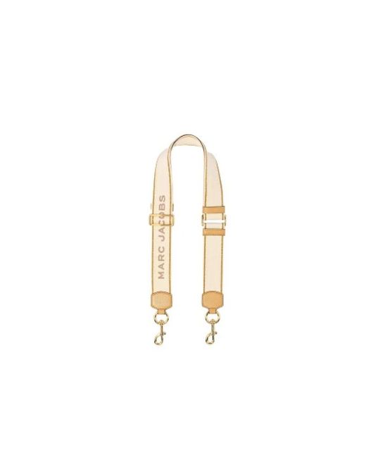 Marc Jacobs Metallic The Logo Webbing Strap