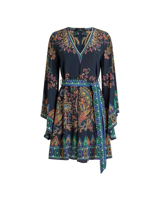 Etro Blue Short Dresses