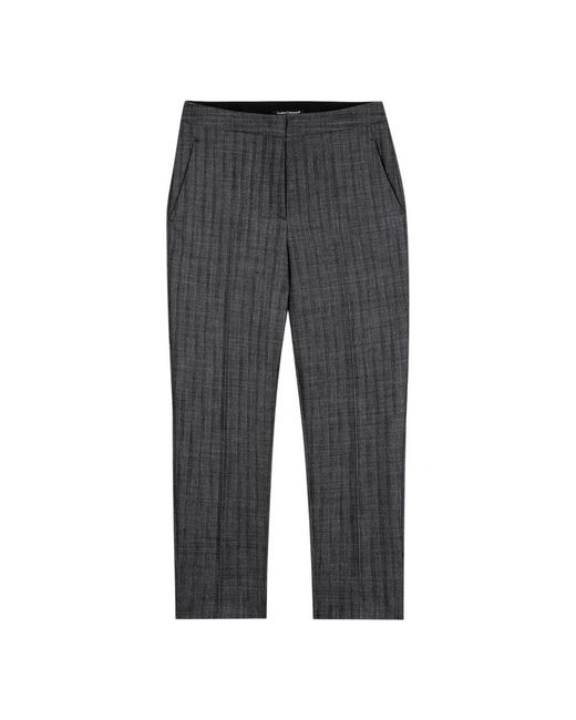 Luisa Cerano Gray Cropped Trousers