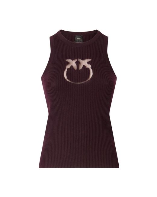 Pinko Purple Sleeveless Tops