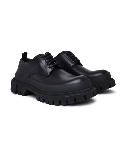Shoes > flats > laced shoes Dolce & Gabbana pour homme en coloris Black