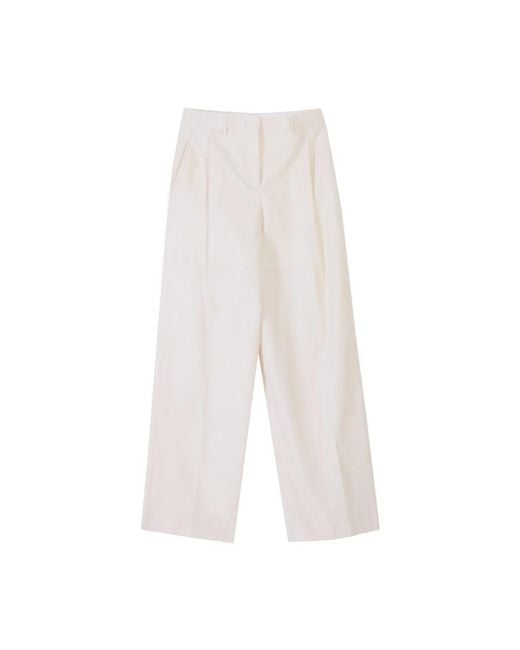 Paul Smith White Wide Trousers