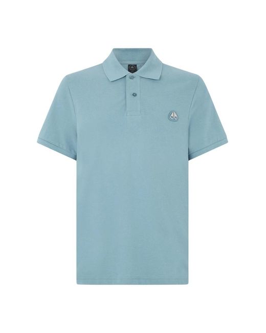 Moose Knuckles Everett Polo in het Blue voor heren
