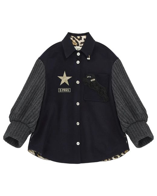 5 PROGRESS Blue Shirts