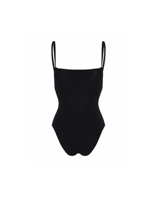 Lido Badmode ,Zwart ,Geometrische Bandjes Badpak in het Black