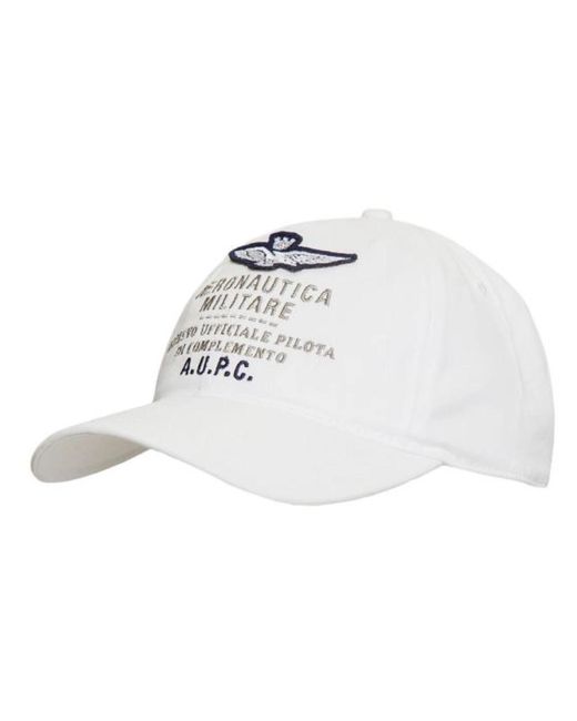 Aeronautica Militare Caps in het White voor heren