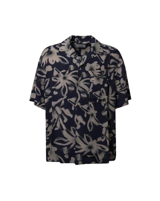 Laneus Black Short Sleeve Shirts for men