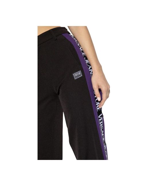 Versace Jeans Couture Black Straight Trousers