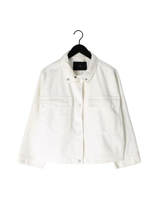 WITHBLACK Jassen ,Wit ,Denim Wblpeyton Gala Denim Jacket in het White