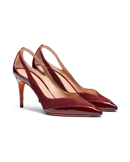 Santoni Red Pumps