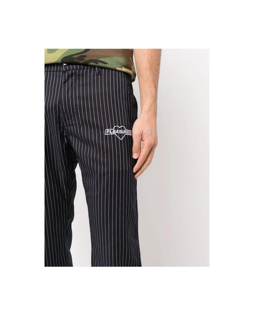 Pleasures Herren Pinstripe Hose in Blue für Herren