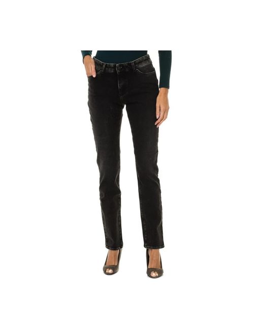 Armani Jeans Black Straight Fit Jeans