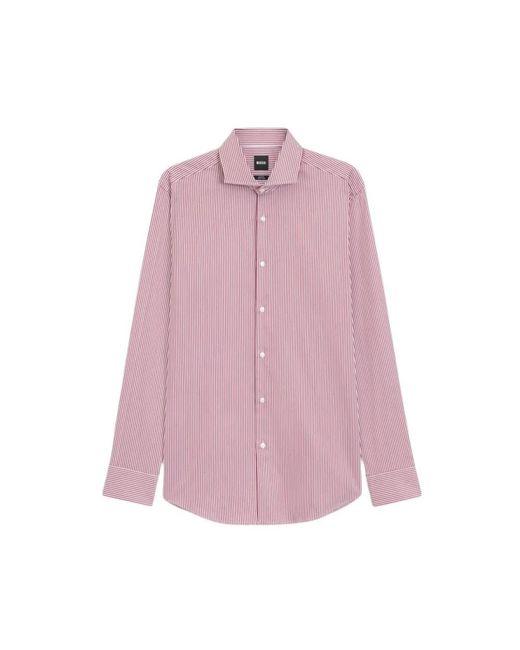Boss Overhemden ,Rood in het Pink voor heren