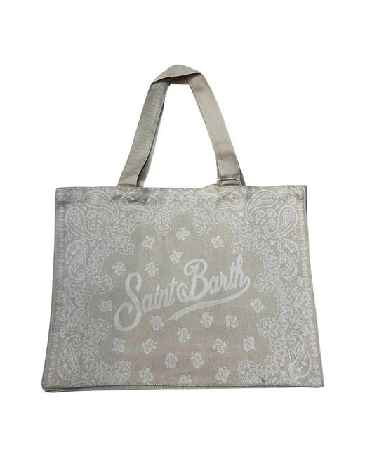 Mc2 Saint Barth Gray Shopping Bags