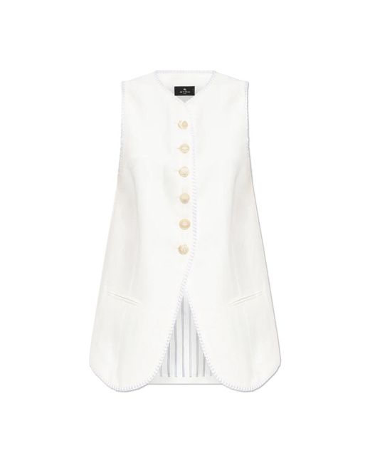 Etro White Vests