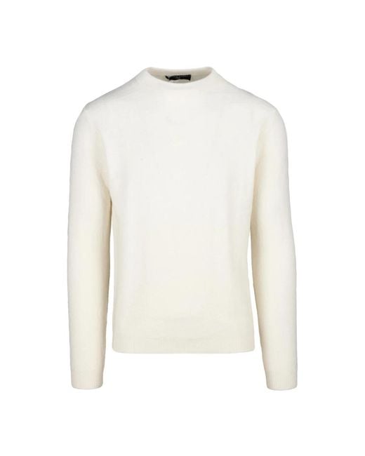 Daniele Fiesoli Round-Neck Knitwear in het White voor heren