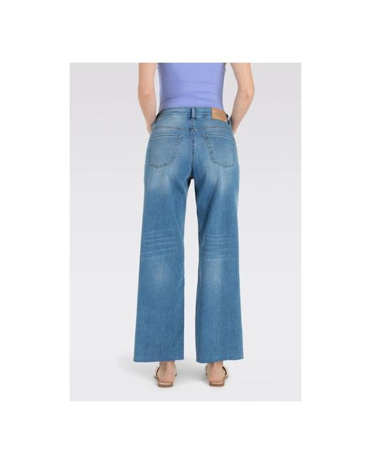 M·a·c Blue Wide Jeans