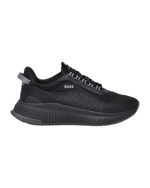 HUGO Sneaker Stretch in het Black voor heren