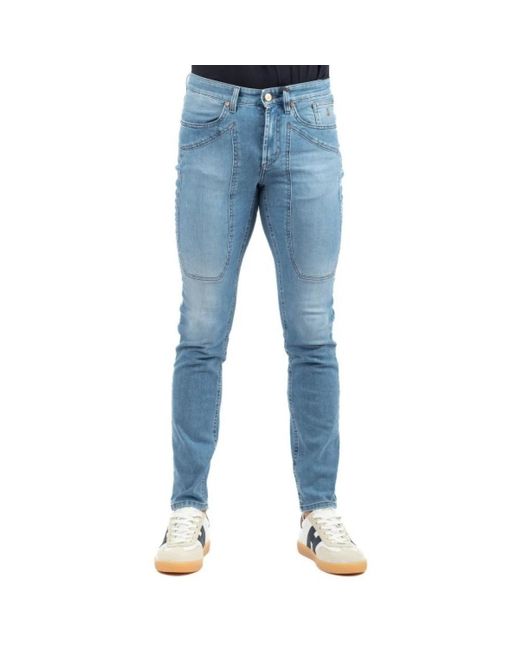 Jeckerson Blue Skinny Fit Jeans for men