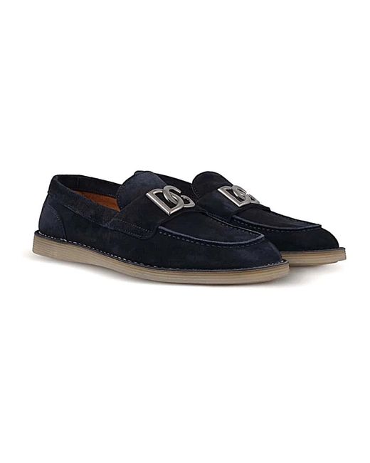 Dolce & Gabbana Blue Loafers for men