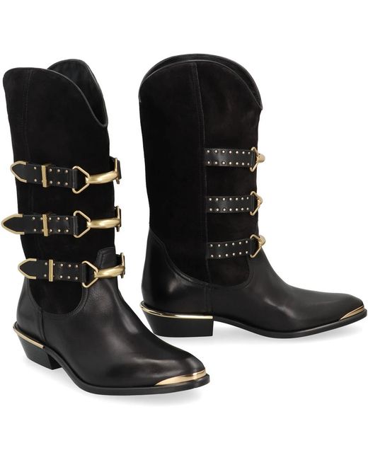 Isabel Marant Black Cowboy Boots