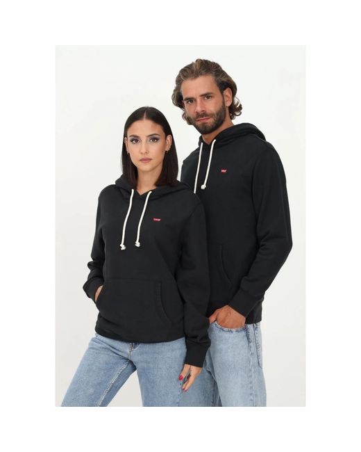 Levi's Hoodies & Sweatvesten ,Zwart ,New Original Hoodie in het Black