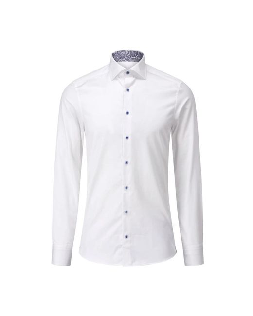 Stenstroms Slim-Fit Baumwollhemd in White für Herren
